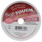 Soft Flex XCR-5413 Touch Fil de Perlage très Fin Argenté 76,2 cm