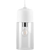 Suspension Design Lampe Plafond Cylindre Bicolore en