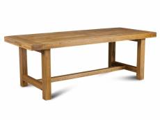 Table de ferme bois chêne massif l220 - la bresse