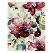 Tapis contemporain à motifs fleuris multicolore Tambo Multicolore 160x230 - Multicolore