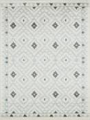 Tapis moderne motif géométrique gris - 120x160