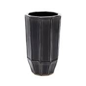 Vase décoratif en grès noir H20
