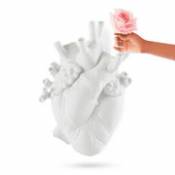 Vase Love in Bloom Géant / Cœur humain - Résine / H 60 cm - Seletti blanc en plastique