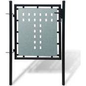 Vidaxl - Portail simple de clôture Noir 100x125 cm