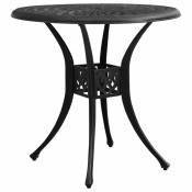 Vidaxl vidaXL Table de jardin Noir 78x78x72 cm Aluminium