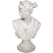 Atmosphera - Statuette buste Diane blanc H30cm créateur