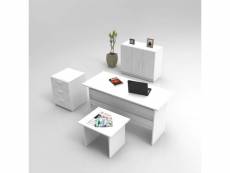Bureau, armoire, commode et table basse busymo blanc