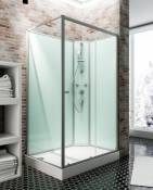 Cabine de douche intégrale Ibiza Schulte 90 x 140 cm ouverture droite