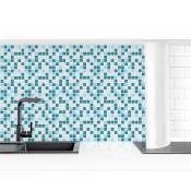 Crédence adhésive - Mosaic Tiles Turquoise Blue Dimension