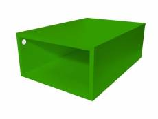 Cube de rangement bois 75x50 cm vert CUBE75-VE