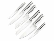 Ensemble de 6 couteaux de cuisine professionnels nirosta star ref. 9981150 9981150