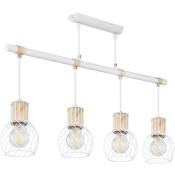 Etc-shop - Lampe suspension poutre en bois suspension