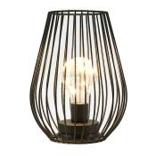 Jhy Design - Lampe à piles en métal en forme de cage,