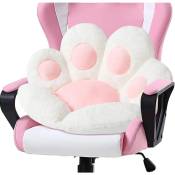 Jusch - Coussin de siège réversible en forme de patte de chien, coussin de chaise confortable en peluche, coussins de chaise(60x60cm)