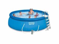 Kit piscine autoportante "easy set" 457x122cm bleu