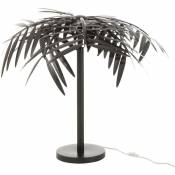 Lampe de able feuilles en métal noir Flora h 73 cm