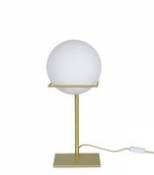 Lampe de table Gin / Verre & métal - ENOstudio blanc en métal