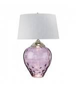 Lampe de table Samara Verre teinté de prune 51 Cm