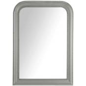 Miroir Adèle bois gris 74x104cm Atmosphera créateur d'intérieur - Gris