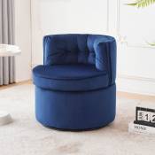 Petite chaise pivotante en flanelle, fauteuil, chaise longue club rembourrée et confortable, chaise de lecture avec canapé simple