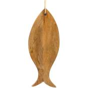 Planche à découper en bois de manguier poisson 49
