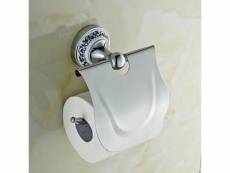 Porte-rouleau de papier toilette en laiton céramique