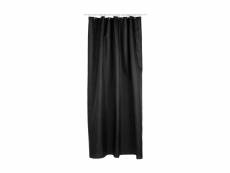 Rideau de douche - polyester - 180 x 200 cm - noir