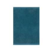 Serviette de bain en coton bleu 40 x 60 cm
