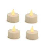 Set de 4 bougies chauffe plat led blanches