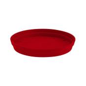 Soucoupe ronde toscane - Ø22.5cm - Rouge Rubis EDA Plastiques