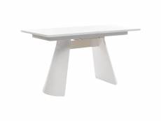 Subleem table ovale extensible 200/260 cm calvin blanc