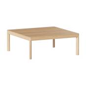 Table basse en bois de chêne naturel Galta Square