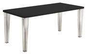 Table rectangulaire Top Top - Crystal / Verre - L 190 cm - Kartell noir en verre