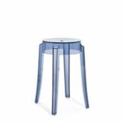 Tabouret empilable Charles Ghost / H 46 cm - Polycarbonate