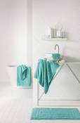 Today serviettes de Toilette, Coton, Vert d'eau, 90x50