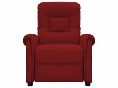 Vidaxl fauteuil de massage électrique rouge bordeaux