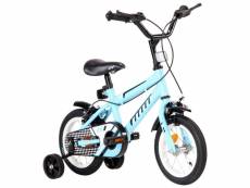 Vidaxl vélo pour enfants 12 pouces noir et bleu 92176
