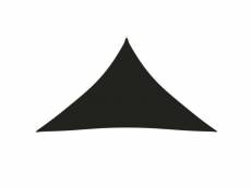 Voile d'ombrage parasol tissu oxford triangulaire 3,5 x 3,5 x 4,9 m noir helloshop26 02_0009809