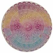 Zen Et Ethnique - Dessous de verre Mandala - Rose -