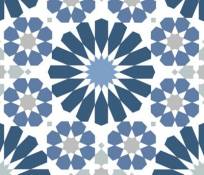 Adhésif Draeger la carterie azulejos bleu 15 x 15 cm