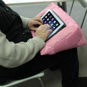 Android - Coussin support pour tablette multifonction rose 38x38 - Rose