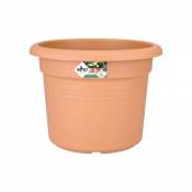 Elho Green Basics Cilinder 55 - Pot De Fleurs pour Extérieur - Ø 54.3 x H 41.2 cm - Marron/Terre Cuite Doux