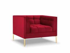 Fauteuil "karoo", 1 place, rouge, velours MIC_ARM_51_F1_KAROO2