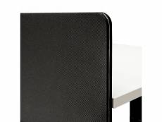 Ivol - cloison bureau double 160 x 80 cm - noir