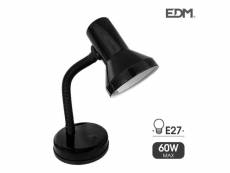 Lampe de table modèle london e27 60w noire edm E3-30250