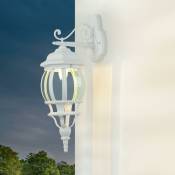 Licht-erlebnisse - Applique extérieure Brest blanche au design rustique en forme de lanterne - blanc - Blanc