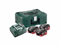 Metabo - pack 3 batteries 18 v lihd 5.5 ah avec chargeur et coffret - 685069000