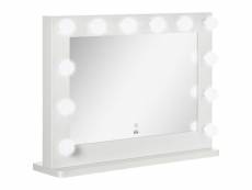 Miroir maquillage hollywood lumineux led tactile -