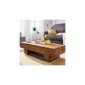 M&s - Table basse 120x45x30 cm en bois de sheesham massif