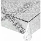 Nappe Transparente Moderne AntiTaches Plastifié Couverture de Table en Pvc Brillant Dis.19 - 140x220 cm